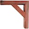 Ekena Millwork 3 1/2"W x 8"D x 8"H Vintage Farmhouse Bracket, Barnwood Decor Collection, Salvaged Red BKTB03X08X08TRRD - alternate 2